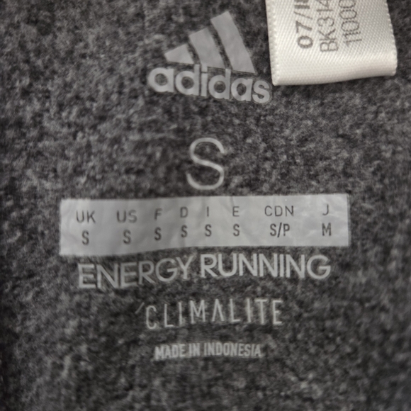 Clearance! Adidas Running Heathered Gray Long Sleeve Athletic Hoodie - Picture 10 of 16